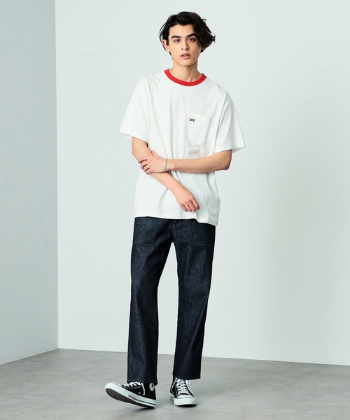 セール】Lee/リー ポケットミニ刺繍 半袖Tシャツ（Tシャツ