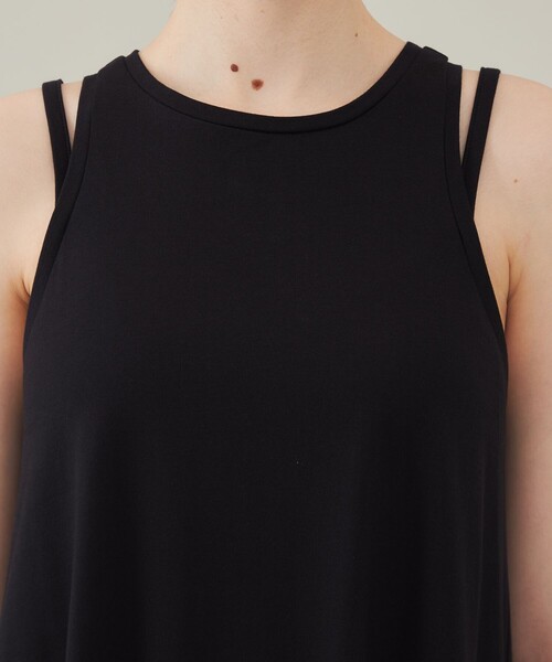 SAYAKA DAVIS/サヤカディヴィス】ダブルストラップジャージードレス