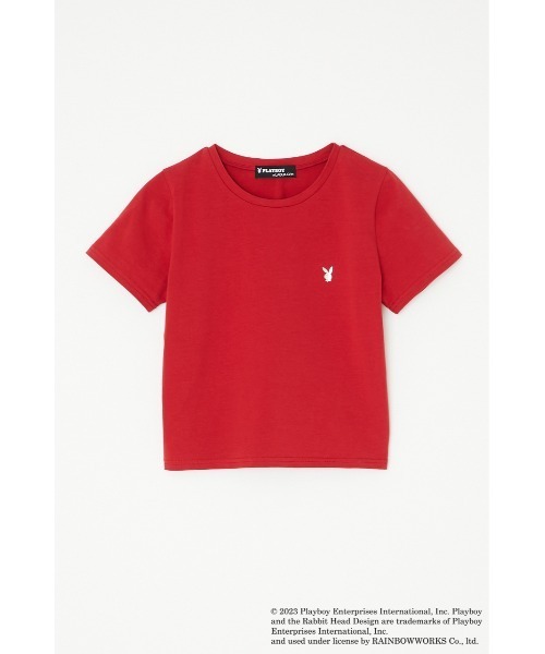 PLAYBOY（プレイボーイ）の「PLAYBOY×LAGUA MOTIF TEE（Tシャツ/カットソー・レディース・ブラック/ホワイト/レッド/グレイッシュベージュ・FREE）」の16枚目の写真