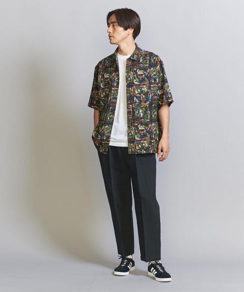 beauty＆youth ロンシャン ペイズリー キャンプカラー グランデシャツ ロンシャン ペイズリー キャンプカラー グランデシャツ