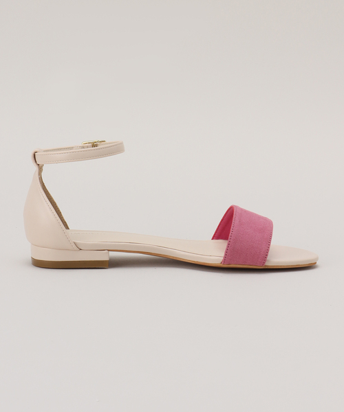Simplicite（サンプリシテ）の「バイカラーフラットサンダル（サンダル・レディース・ピンク/ベージュ・LARGE/SMALL/MEDIUM）」の5枚目の写真