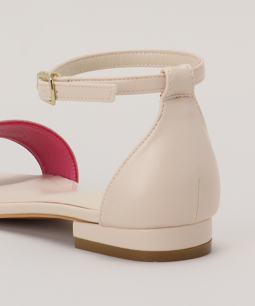 Simplicite（サンプリシテ）の「バイカラーフラットサンダル（サンダル・レディース・ピンク/ベージュ・LARGE/SMALL/MEDIUM）」の6枚目の写真