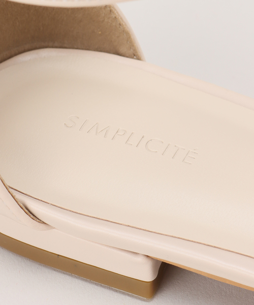 Simplicite（サンプリシテ）の「バイカラーフラットサンダル（サンダル・レディース・ピンク/ベージュ・LARGE/SMALL/MEDIUM）」の11枚目の写真