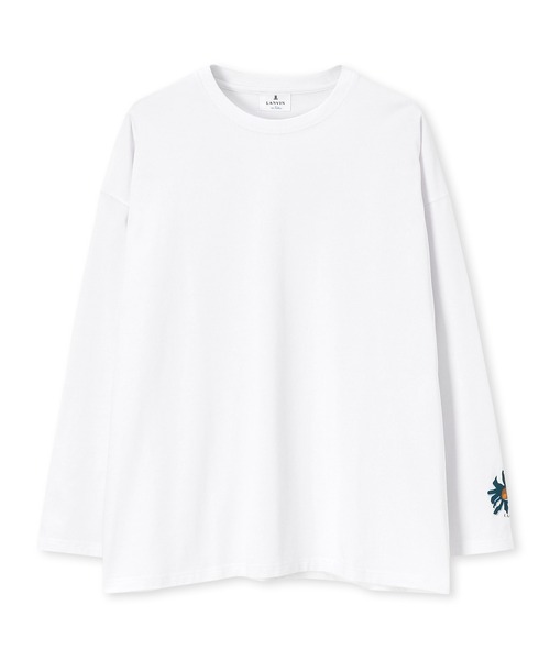 LANVIN en Bleu ライトグレー 長袖 Tシャツ・カットソー M LANVIN en Bleu メンズ半袖Tシャツ、カットソー｜トップス