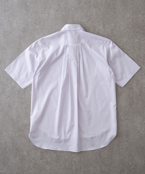 BRICK & SONS(ブリックアンドサンズ)の「リラックスバックプリーツシャツ半袖<ラベンダー>(シャツ/ブラウス・メンズ・ラベンダー・XS/S/M/L)」の4枚目の写真