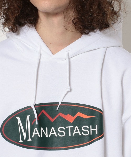 MANASTASH(マナスタッシュ)の「MANASTASH/マナスタッシュ/ClassicLogoHoodie/クラシックロゴパーカー(パーカー・メンズ・グリーン/ホワイト/ブラック・F/L/XL/M)」の7枚目の写真