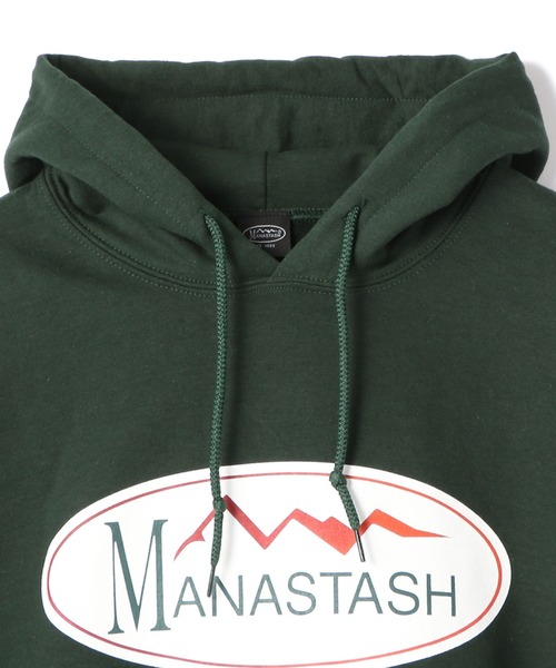 MANASTASH(マナスタッシュ)の「MANASTASH/マナスタッシュ/ClassicLogoHoodie/クラシックロゴパーカー(パーカー・メンズ・グリーン/ホワイト/ブラック・F/L/XL/M)」の12枚目の写真