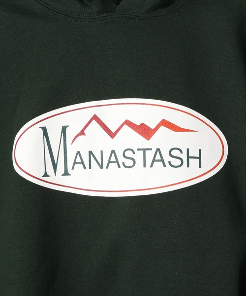 MANASTASH(マナスタッシュ)の「MANASTASH/マナスタッシュ/ClassicLogoHoodie/クラシックロゴパーカー(パーカー・メンズ・グリーン/ホワイト/ブラック・F/L/XL/M)」の15枚目の写真