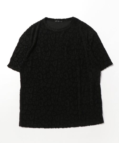 CERCA（チェルカ）の「bling leads/レオパード柄パイルJQDクルー/N Tee（Tシャツ/カットソー・メンズ・ブルー/ブラック/ホワイト・LARGE/MEDIUM）」の2枚目の写真