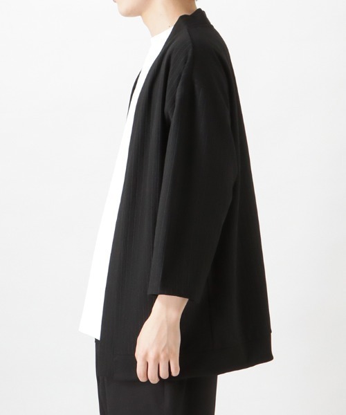 Mossimo(モッシモ)の「mossimo モッシモ 針抜き7分袖カーディガン+ロゴプリント半袖Tシャツ セット アンサンブル(カーディガン/ボレロ・メンズ・ブラック/グレイッシュベージュ・XL/L/M)」の18枚目の写真