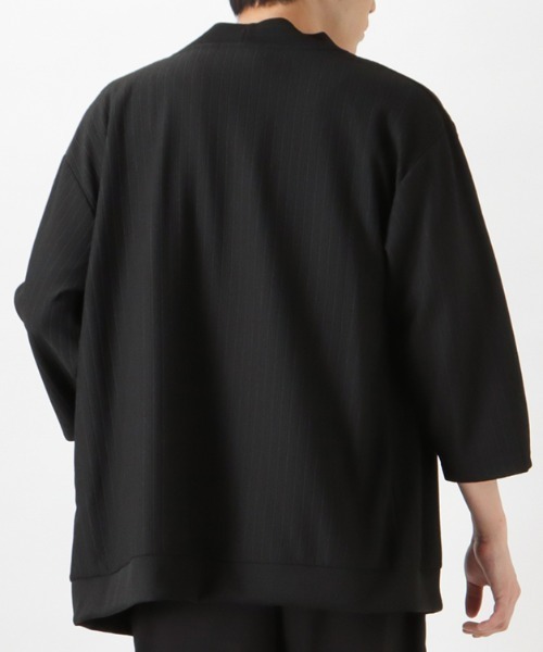 Mossimo(モッシモ)の「mossimo モッシモ 針抜き7分袖カーディガン+ロゴプリント半袖Tシャツ セット アンサンブル(カーディガン/ボレロ・メンズ・ブラック/グレイッシュベージュ・XL/L/M)」の19枚目の写真