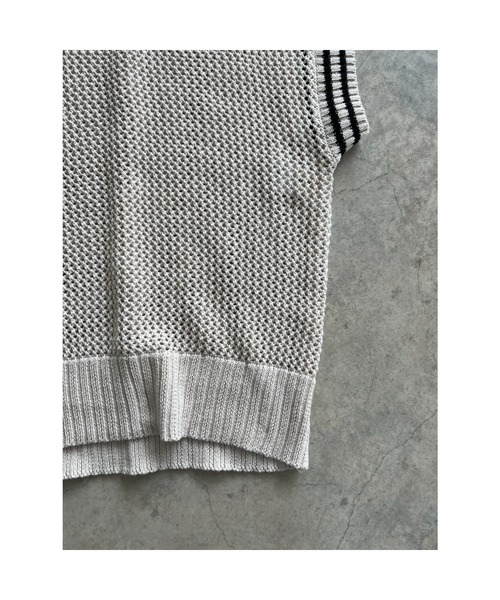 未使用 トゥモローランド tricot リネン 畦編み チルデン ニット 新品 BPF01_63_63023402016_6800