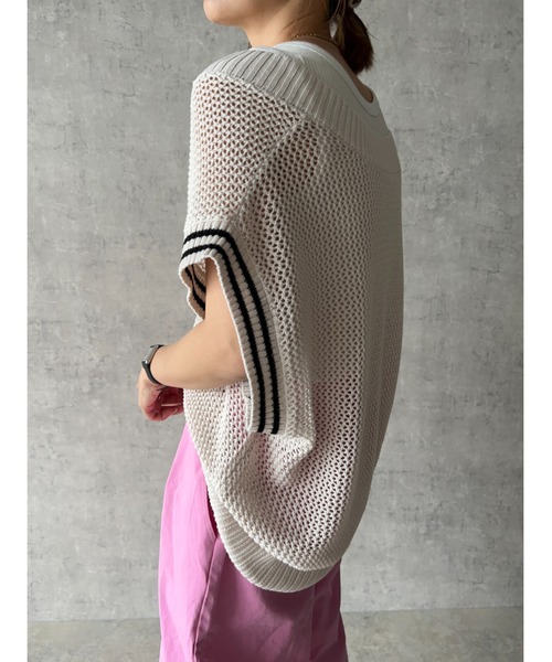 新品❤️アルチビオ❤️ピンク メッシュフードセーター 新品❤️アルチビオ❤️ピンク メッシュフードセーター - メルカリ