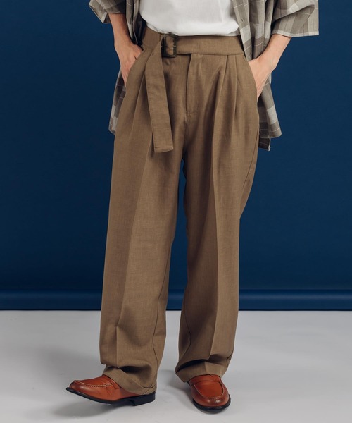 MUHET(ミュエータ)の「ウエストベルトセンタープレスパンツ(その他パンツ・レディース・ブラック/ピンク/ブラウン/グリーン・SMALL/MEDIUM/X-LARGE)」の3枚目の写真