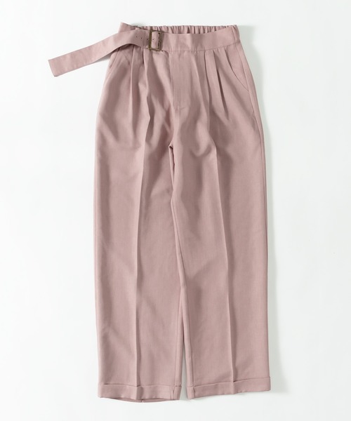 MUHET(ミュエータ)の「ウエストベルトセンタープレスパンツ(その他パンツ・レディース・ブラック/ピンク/ブラウン/グリーン・SMALL/MEDIUM/X-LARGE)」の16枚目の写真