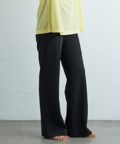 SHENERY(シーナリー)の「ストレートイージーパンツ(その他パンツ・レディース・ブラック/ピンク・36/38)」の1枚目の写真