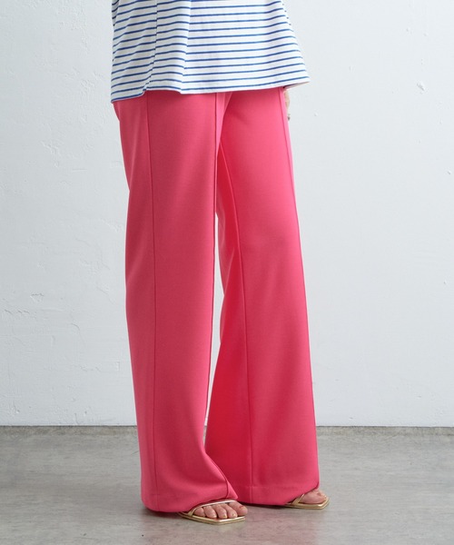 SHENERY(シーナリー)の「ストレートイージーパンツ(その他パンツ・レディース・ブラック/ピンク・36/38)」の5枚目の写真