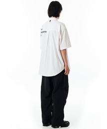 OY/オーワイ』 LEATHER POCKET HALF SHIRTS/レザーポケット半袖 シャツ