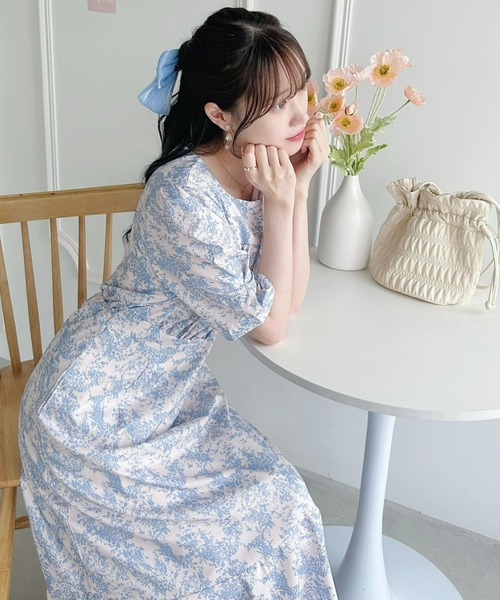 セール】トワルドジュイウエスト切替ワンピース（ワンピース）｜Loueme