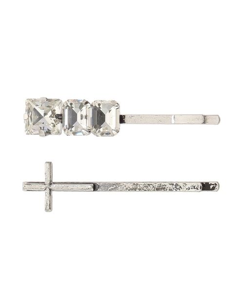 EATME（イートミー）の「ビジュー&クロス ヘアピンセット（ヘアピン・レディース・シルバー・FREE）」の11枚目の写真