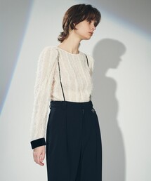 GRACE CONTINENTAL | フリンジパフトップ(その他トップス)