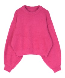 バルーンスリーブシャギーニット