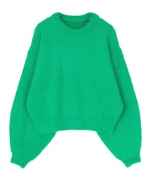 バルーンスリーブシャギーニット