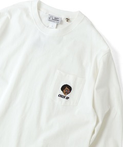 7.4oz CHEERUP刺繍ﾛﾝTee
