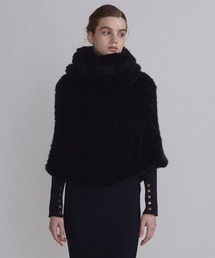 ミンクポンチョ☆袖口あり ミンクポンチョ☆袖口あり