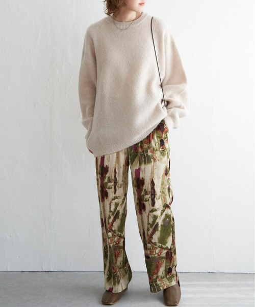 notch.(ノッチ)の「【In Red 11月号掲載】シンプルゆるニット(ニット/セーター・レディース・ベージュ/チャコールグレー・M)」の7枚目の写真