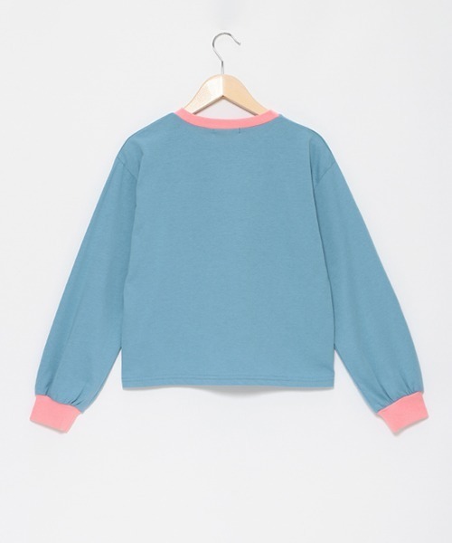 by LOVEiT（バイラビット）の「テキスト長袖Tシャツ（スウェット・キッズ・ブルーグレー/オフホワイト/ピンク/モカ・120cm/130cm/140cm/150cm/160cm）」の11枚目の写真