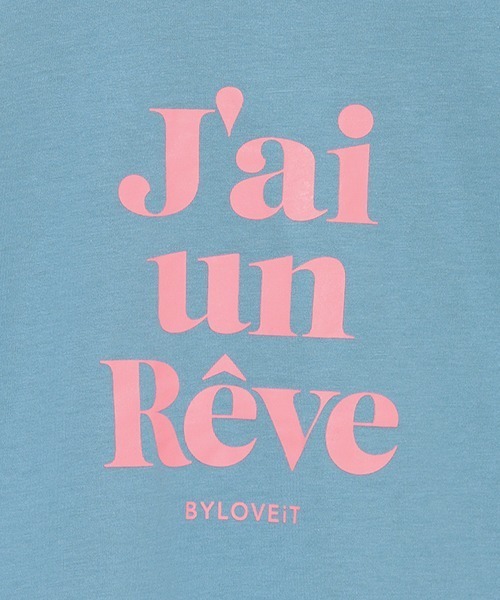 by LOVEiT（バイラビット）の「テキスト長袖Tシャツ（スウェット・キッズ・ブルーグレー/オフホワイト/ピンク/モカ・120cm/130cm/140cm/150cm/160cm）」の9枚目の写真