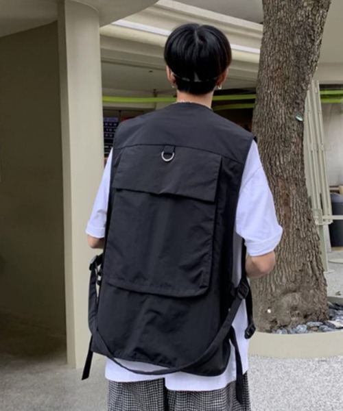 BENDER TOKYO（ベンダートウキョウ）の「【BENDER TOKYO】ミリタリー ルーズ フィッシングベスト（ベスト・メンズ・ブラック/ピンク・M/L）」の14枚目の写真