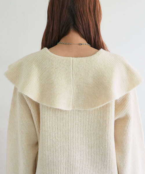 セール】【WEB限定】ビッグカラーカーディガン（カーディガン/ボレロ