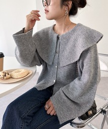 DISCOAT | 【WEB限定】ビッグカラーカーディガン(カーディガン/ボレロ)