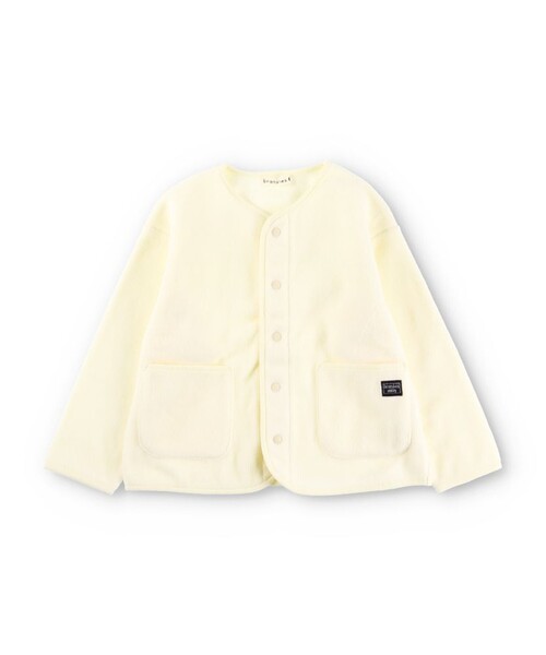 BRANSHES(ブランシェス)の「【軽】フリースジャケット(その他アウター・キッズ・アイボリー/ブラック/ライトグリーン・100/140/120/130/150/110/90)」の11枚目の写真