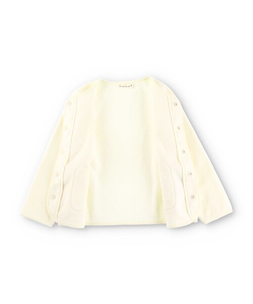 BRANSHES(ブランシェス)の「【軽】フリースジャケット(その他アウター・キッズ・アイボリー/ブラック/ライトグリーン・100/140/120/130/150/110/90)」の13枚目の写真