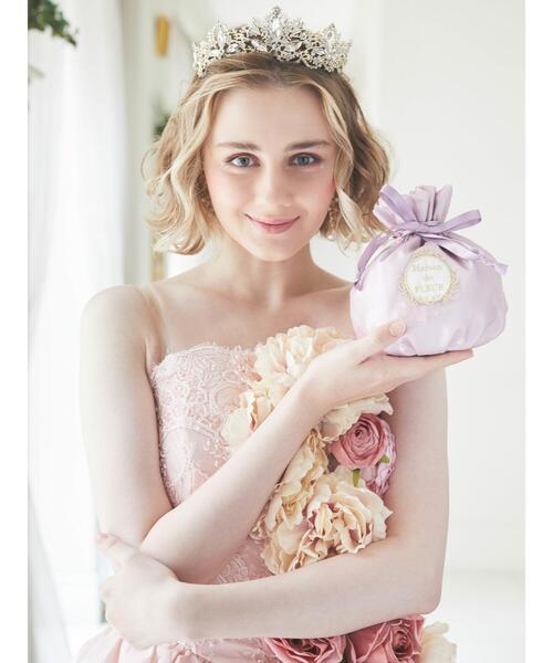 Maison de FLEUR（メゾンドフルール）の「ペタル&パール巾着（ポーチ