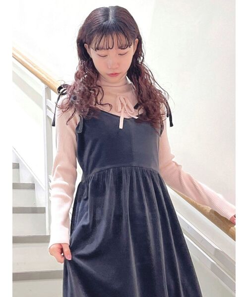 merry jenny（メリージェニー）の「リボンリボンリボンニット（ニット/セーター・レディース・オフホワイト/ピンク/ブラック・FREE）」の18枚目の写真