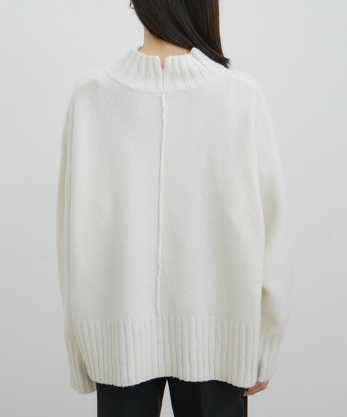 セール】【選べる着丈】ふわもこサイドスリットニット【洗える