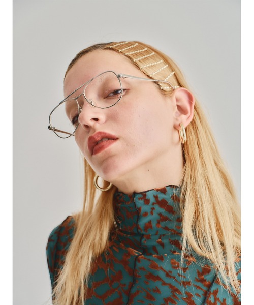 led.tokyo(レッドトウキョウ)の「【led.tokyo】VELOUR SHEER LEOPARD TOPS(Tシャツ/カットソー・レディース・グリーン/オレンジ・FREE)」の12枚目の写真