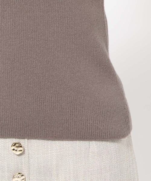 mysty woman（ミスティウーマン）の「カシュクールケーブルツインニット 982426（ニット/セーター・レディース・ブラウン/ピンク/オフホワイト・FREE）」の22枚目の写真