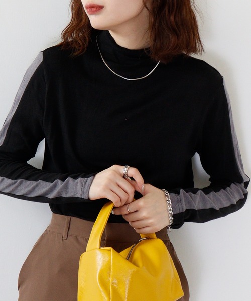 tシャツ BRODIAEA ワッシャーボトルネック レディース セール】BRODIAEA ワッシャーボトルネック（Tシャツ/カットソー