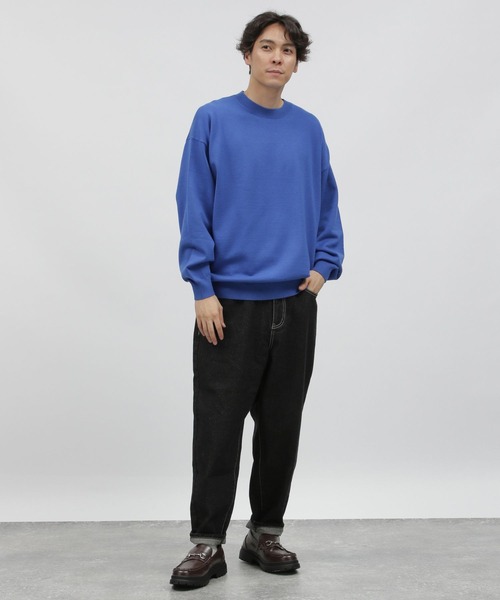 LAKOLE(ラコレ)の「スポンディッシュクループルオーバー / 199909(ニット/セーター・メンズ・マスタード/ブルー/アイボリー/ブラック/ボルドー/グレー・X-LARGE/LARGE/MEDIUM)」の9枚目の写真