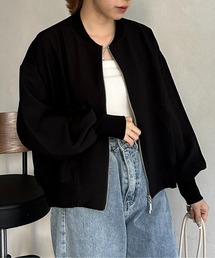 エンボスショートブルゾン