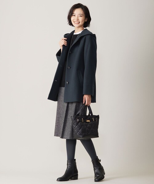 J.Press Ladies ニット　アウター 洗える】CAT ジップアップブルゾン ニット / J.PRESS LADIES S