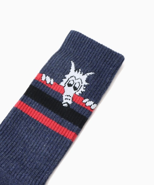 Guess（ゲス）の「GUESS/ゲス GO MARKET SOCKS 靴下（ソックス/靴下・メンズ・ホワイト/ダークネイビー・FREE）」の4枚目の写真