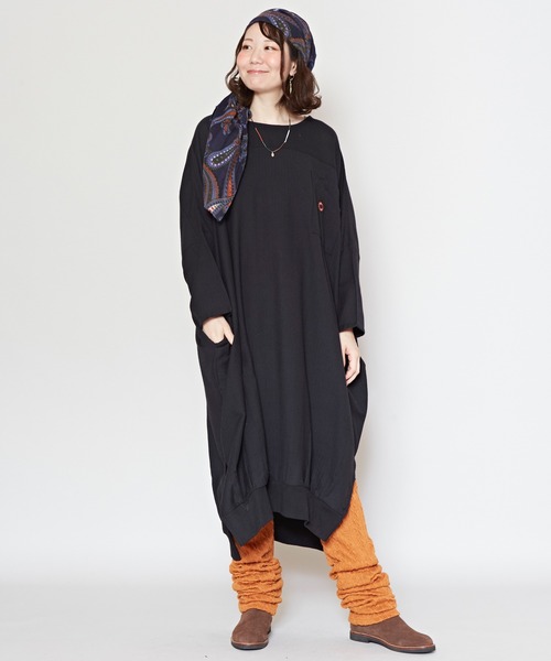 チャイハネ（チャイハネ）の「【チャイハネ】サンネパワンピース（ワンピース・レディース・ブルー/レッド/ホワイト/ブラック/カーキ・FREE）」の21枚目の写真