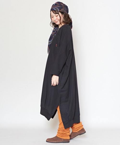 チャイハネ（チャイハネ）の「【チャイハネ】サンネパワンピース（ワンピース・レディース・ブルー/レッド/ホワイト/ブラック/カーキ・FREE）」の22枚目の写真