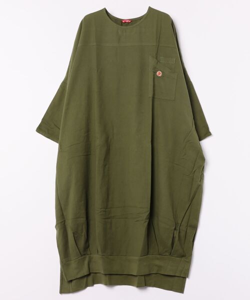 チャイハネ（チャイハネ）の「【チャイハネ】サンネパワンピース（ワンピース・レディース・ブルー/レッド/ホワイト/ブラック/カーキ・FREE）」の7枚目の写真